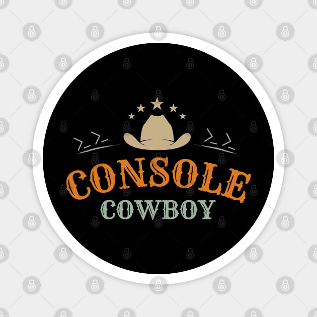 Console Cowboy Programmers T-shirt Magnet by dipdesai